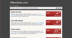 Desktop Screenshot of 100webads.com